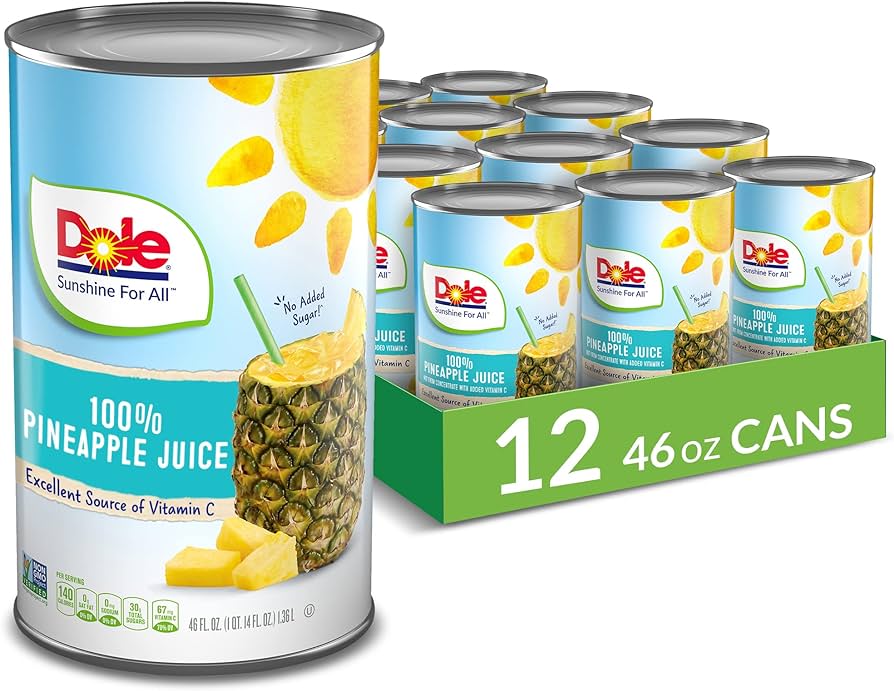 Dole Juice Pineapple 100% natural 12x46oz