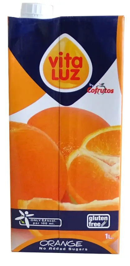 Vitaluz Bebida naranja brick (1x1 L)