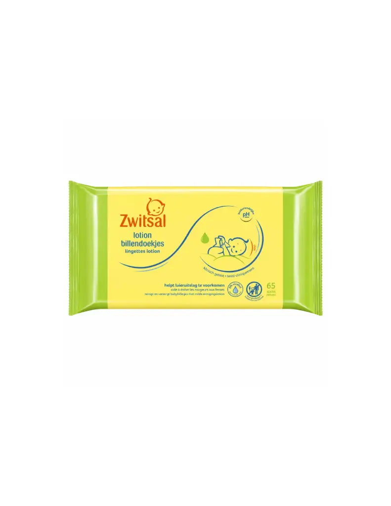 Zwitsal Billendoek lotion (1x65 pcs)