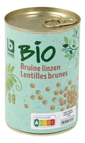 Boni Bio bruine linzen (1x400 g)