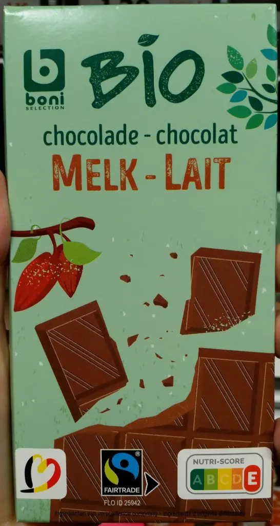 Boni Bio chocolade melk reep ft (1x100 g)