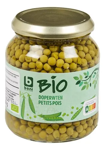 Boni Bio doperwten extra fijn (1x340 g)