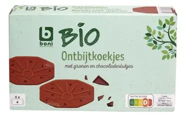Boni Bio ontbijtkoeken granen&choc (1x200 g)