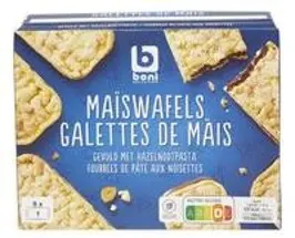 Boni maïswafel hazelnootpasta (6x22 g)
