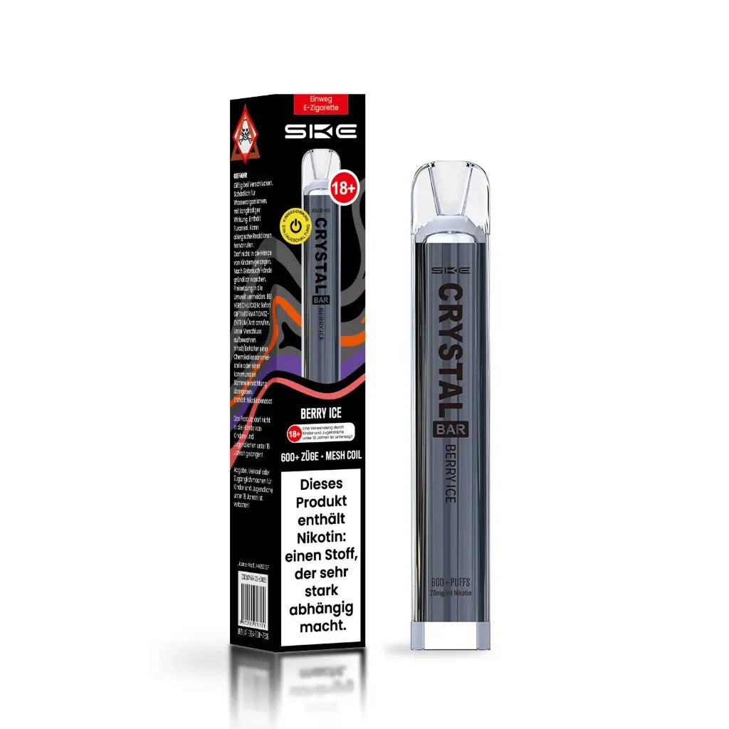 Crystal 600 puffs vape berry ice (1x1 pcs)