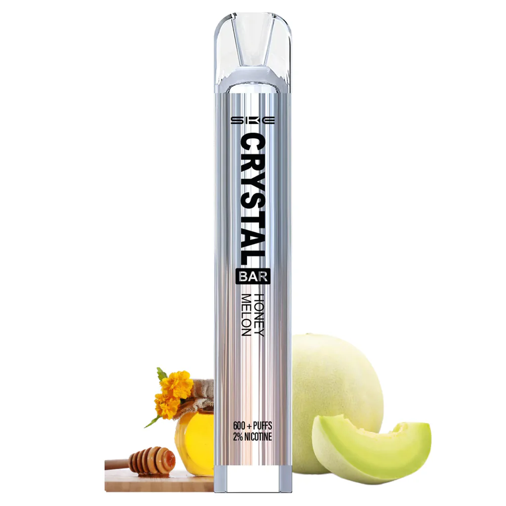 Crystal 600 puffs Vape honey melon (1x1 pcs)