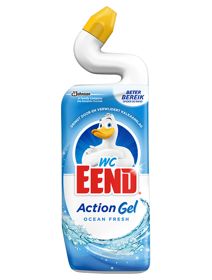 Wc eend toiletreiniger action gel ontkalker 1x750 ml