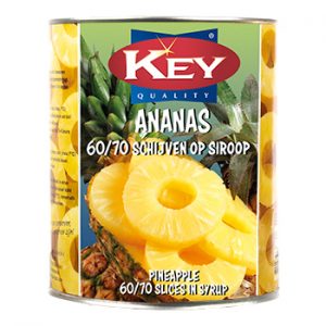 Key ananas 60/70 hele schijf in siroop 1x3000 gr