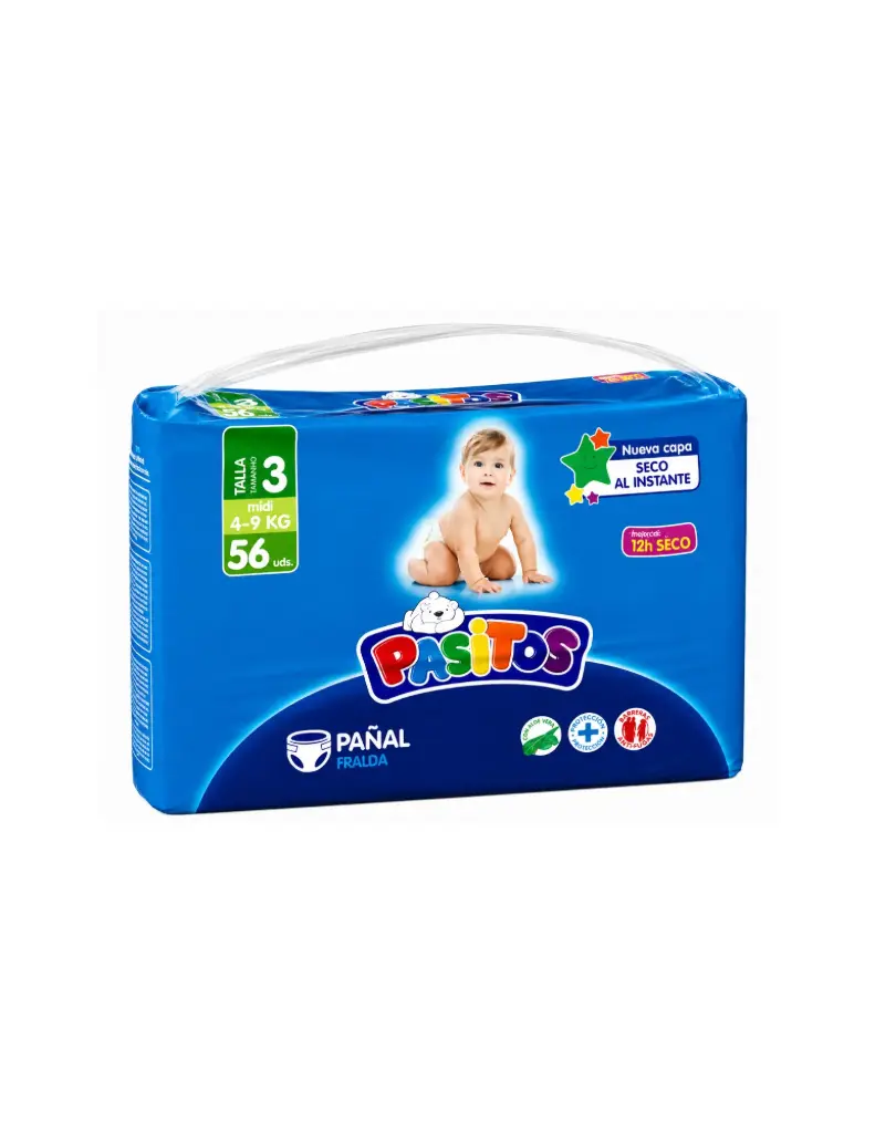 Pasitos Luiers 4-9kg (1x56 pcs)