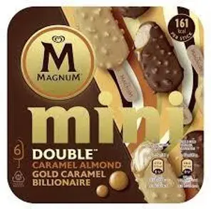Magnum Mini double caramel almond gold caramel billionaire (6x55 ml)