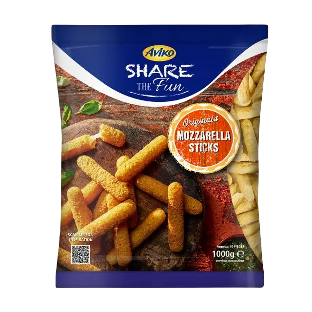 Aviko Mozzarella sticks, (1x1 kg)