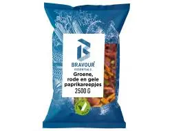 Bravour Paprikareepjes groen gele rode (1x2500 g)
