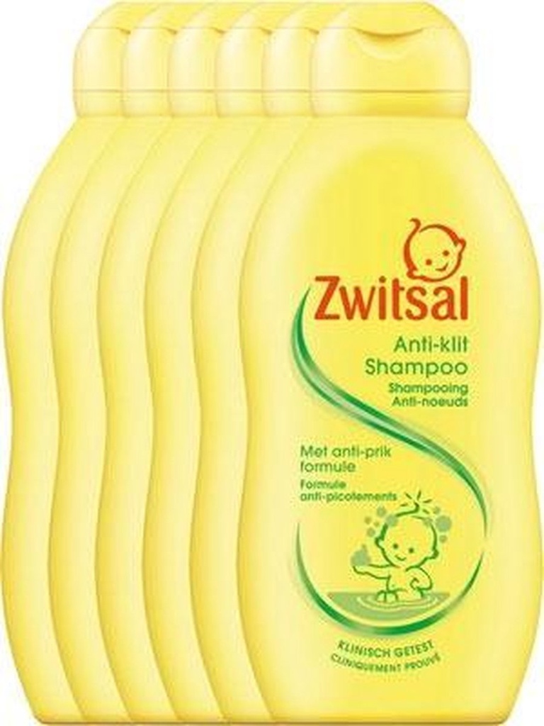 Zwitsal anti-klit shampoo 6x200ml