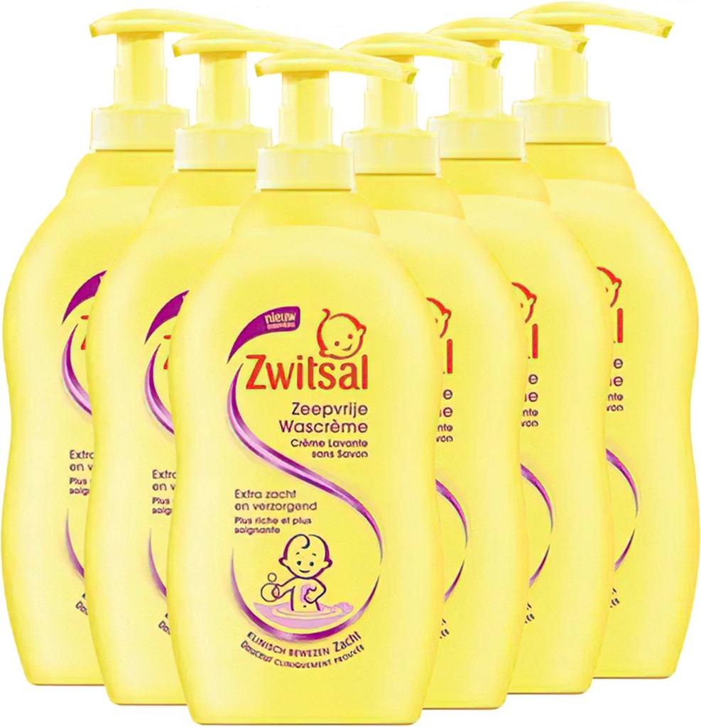 Zwitsal wascreme 6x400ml