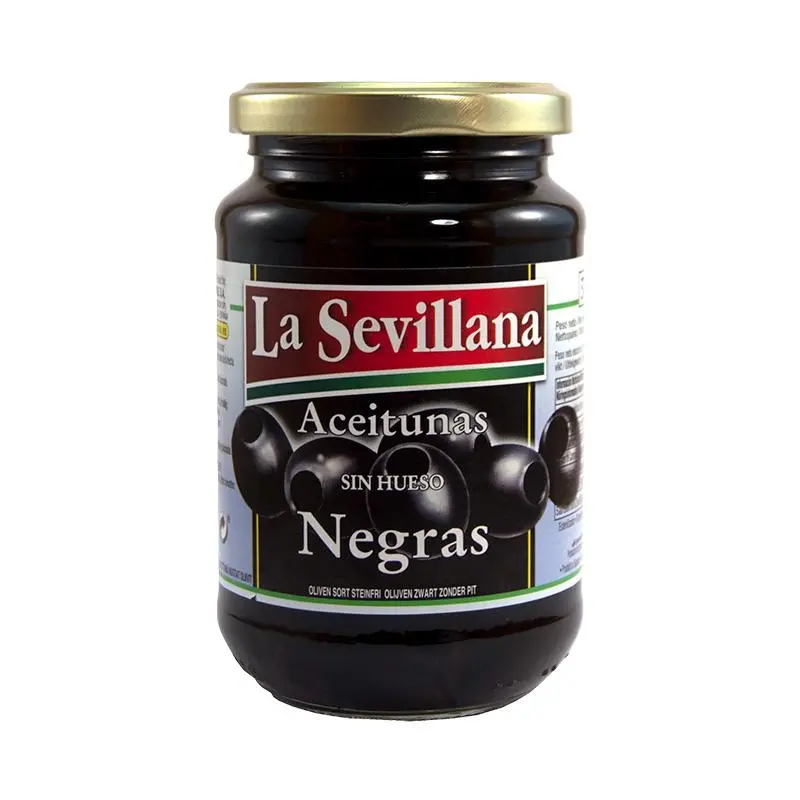 Sevillana olijf zwart zonder pit (1x4650 ml)