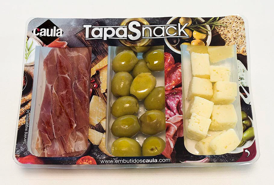 Caula Tapas serrano olijf kaas (1x120 g)
