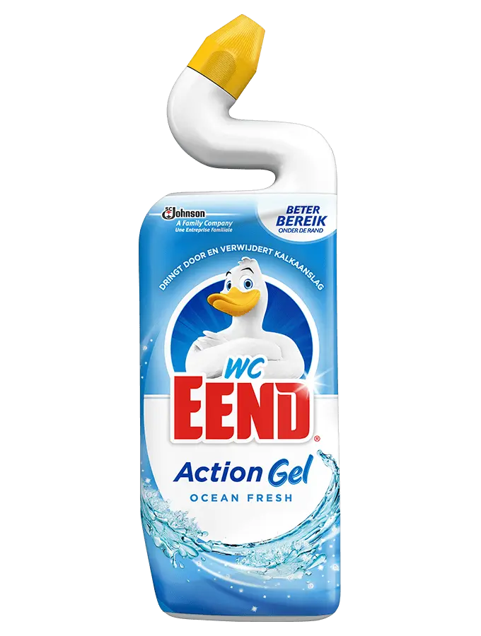 Wc eend toiletreiniger action gel ontkalker (1x750 ml)