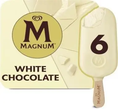 Magnum White chocolate (6x100 ml)