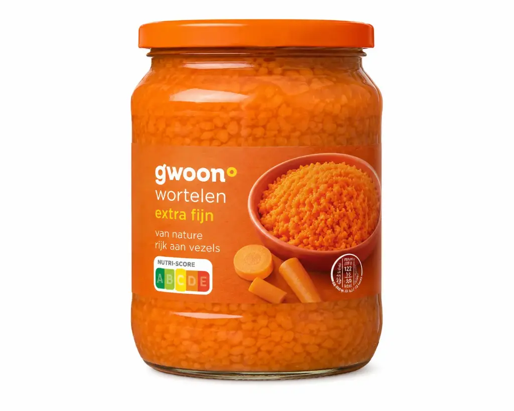 Gwoon Wortelen extra fijn (1x340 ml)