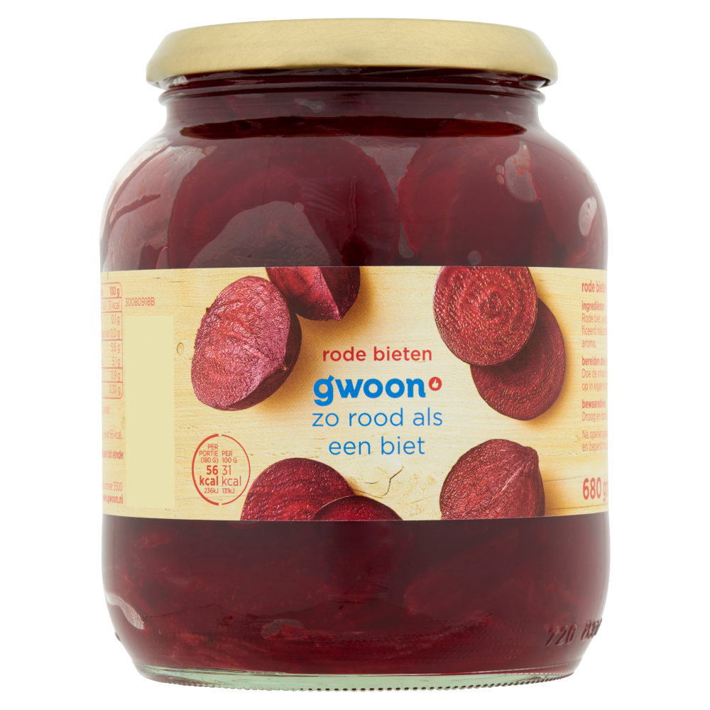 G'woon 3/4 Rode Bieten 12x680 gr