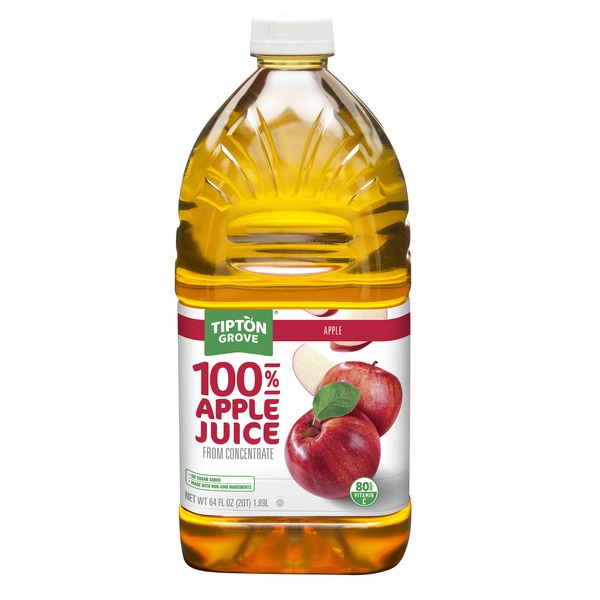 Tipton grove 100% apple juice 6x64oz