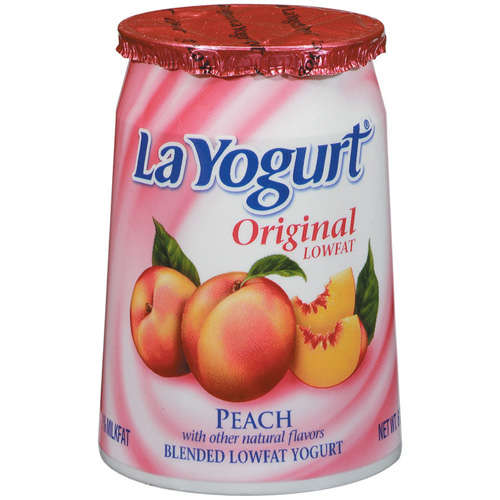 La yogurt original lf peach 12 x 6 oz