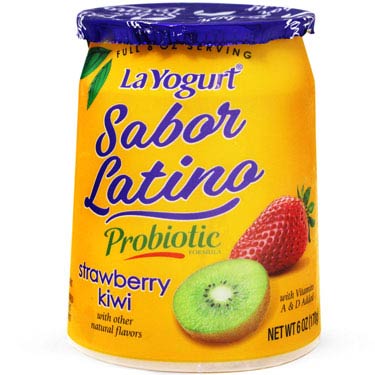 La yogurt sabor lf strawberry kiwi 12 x 6 oz