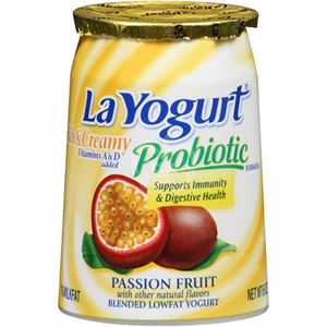 La yogurt r and c lf passion fruit 12 x 6 oz