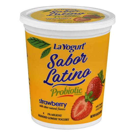 La yogurt sbr flat quart strawberry 8 x 32 oz