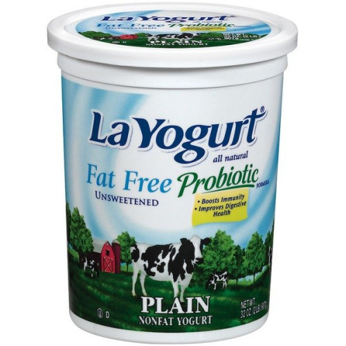 La yogurt quarts nf plain 8 x 32 oz