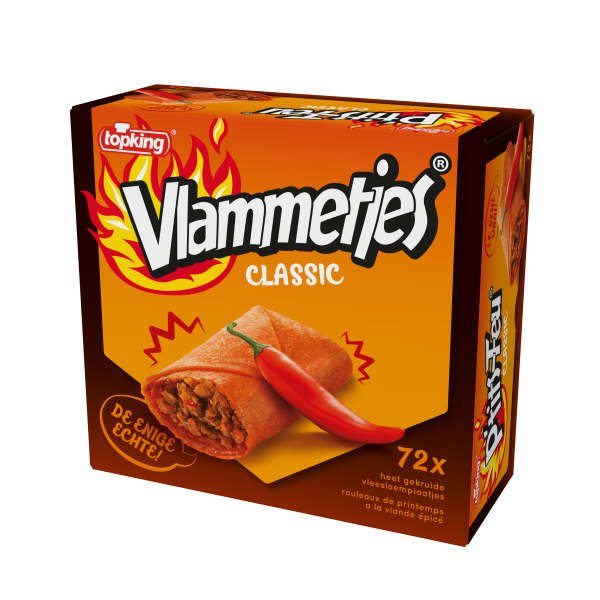 Topking vlammetjes 72x18 gr