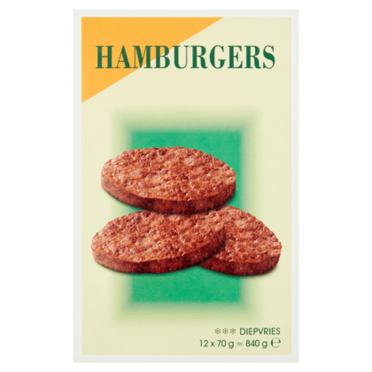 Neutraal hamburger 8x12st