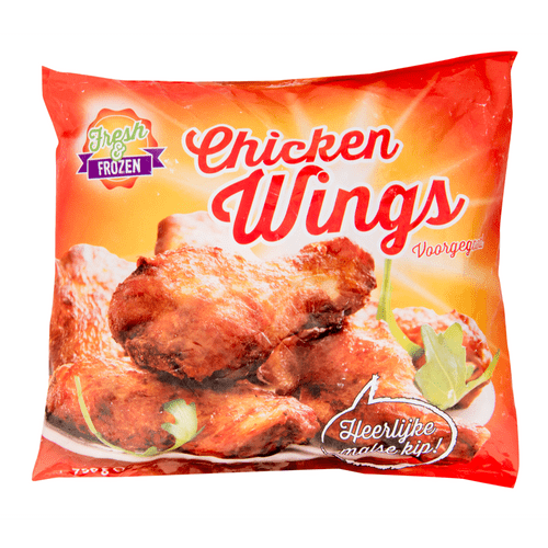 Fresh and frozen regulier chicken wings 8x750gr