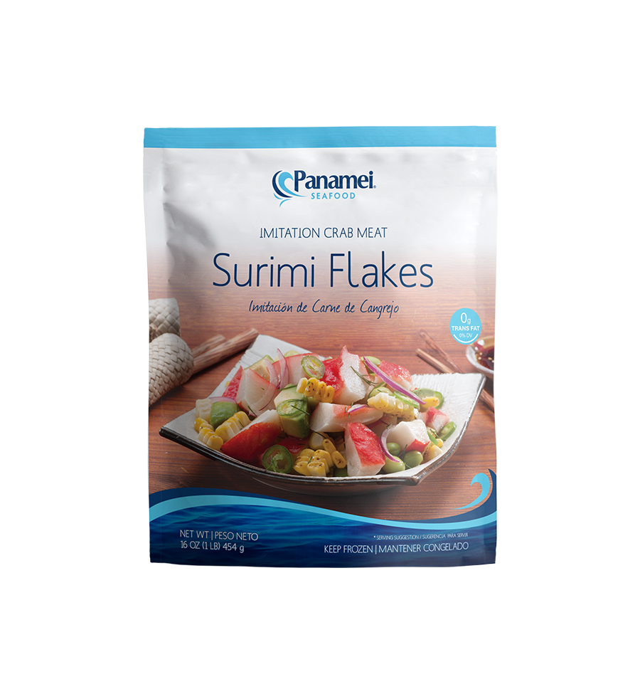 Panamei imitation crab Surimi flakes rtl 30x1lb