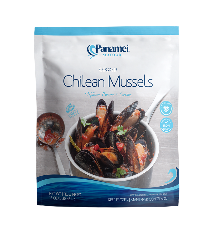 Panamei - Chilean mussel black whl ckd v/p rtl 1x10lb