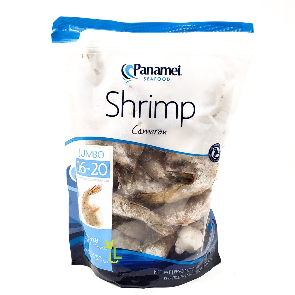 Panamei shrimp 16/20 ez peel iqf 20x1lb