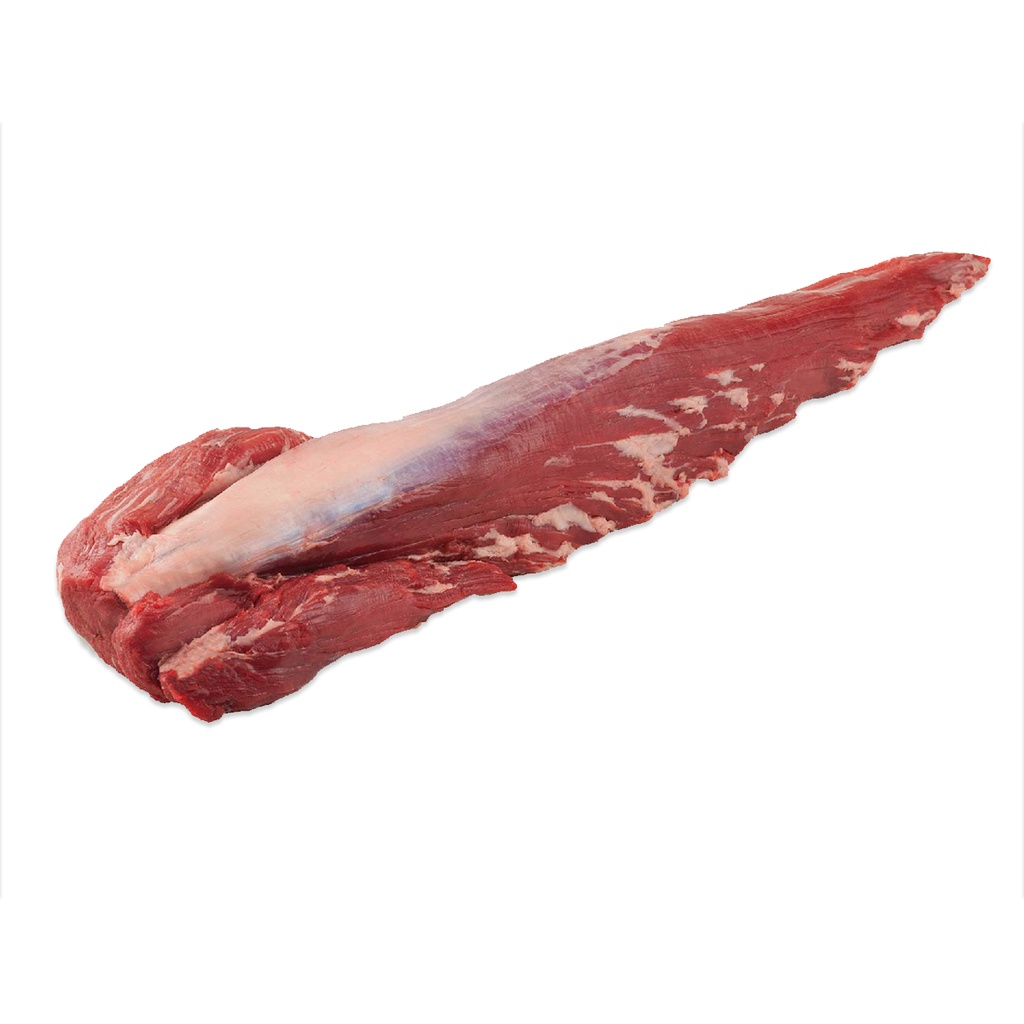 Beef tenderloin frozen chain off 3/4 per kg per case