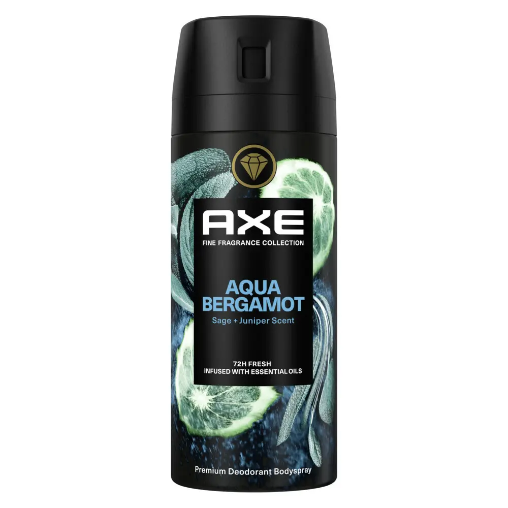 Axe bodyspray aqua bergamot 1x150 ml