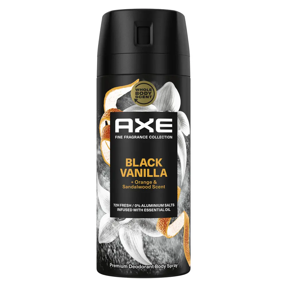 Axe bodyspray black vanilla 1x150 ml