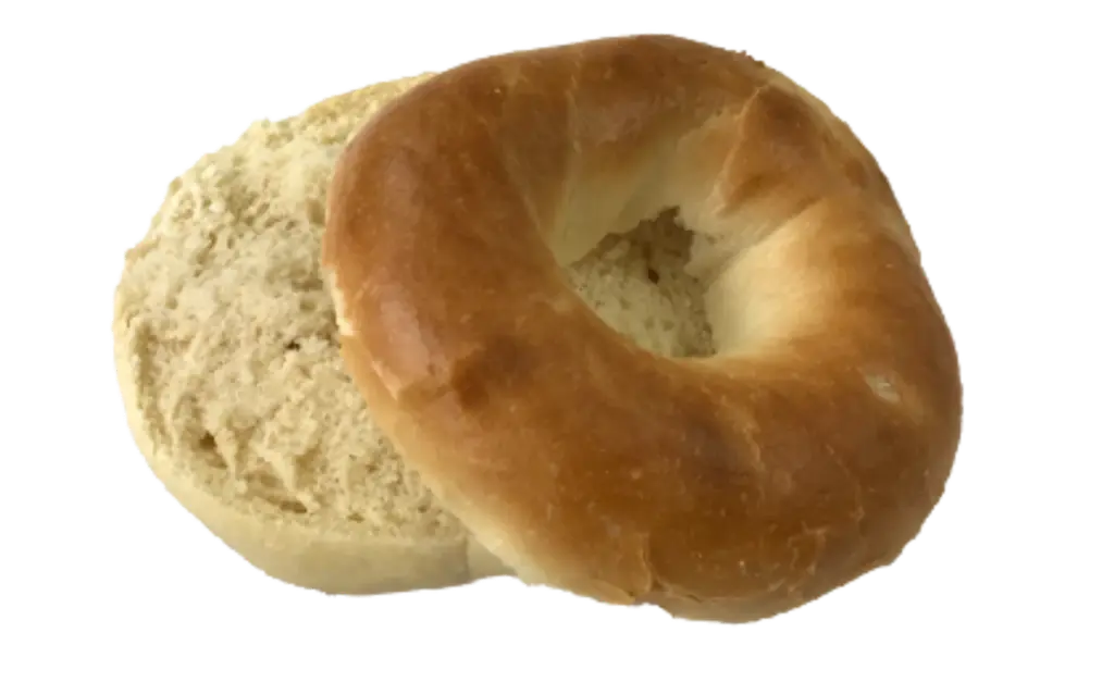 Bakersource bagels plain sliced thaw & serve 4 ounce (12x6 pcs)