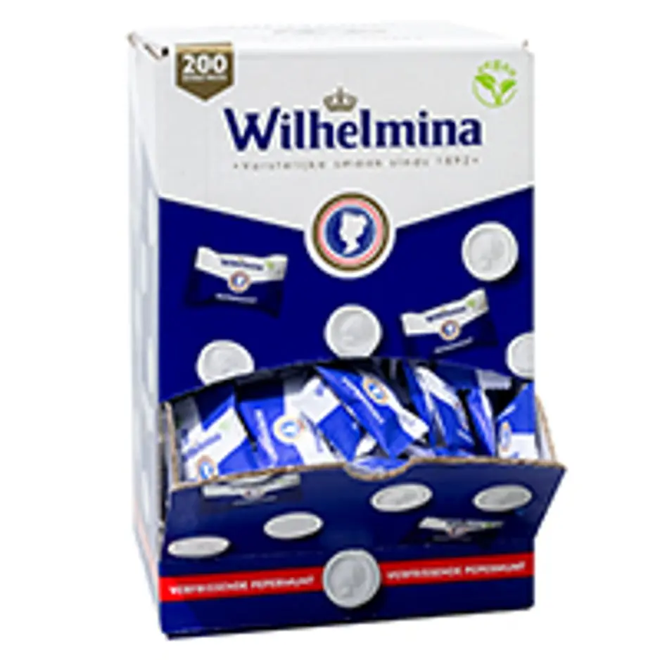 Fortuin wilhelmina pepermunt silo single verpakt (1x200 pcs)