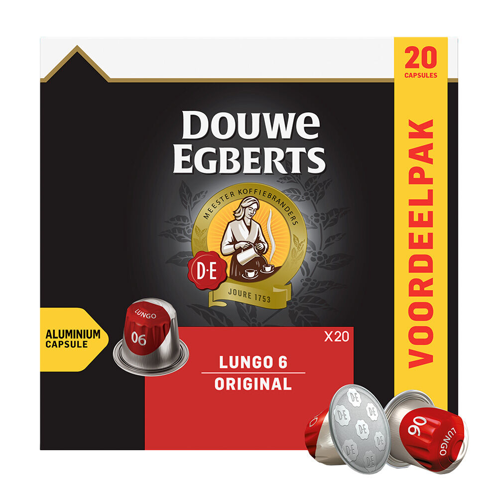 Douwe egberts lungo 6 value pack 20pcx10