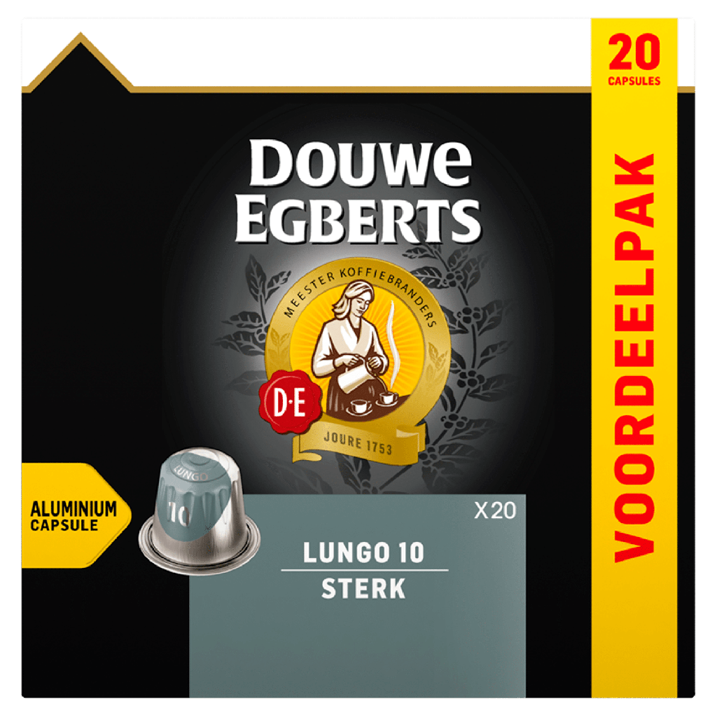 Douwe Egberts Lungo 10 strong valuepack 20pcx10