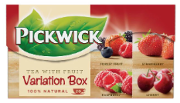 Pickwick variatie box red 12x4x5x1,5gr