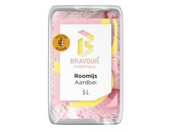 Brave roomijs aardbei 5000 ml