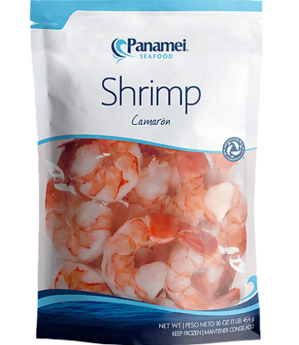 Panamei shrimp 16/20 cooked iqf 5x2lb