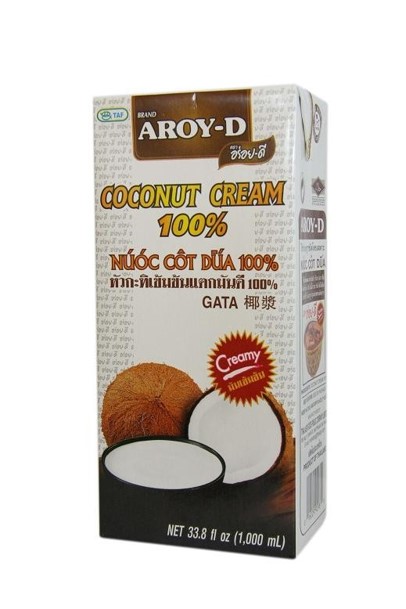 Aroy-D Coconut Cream uht 1L