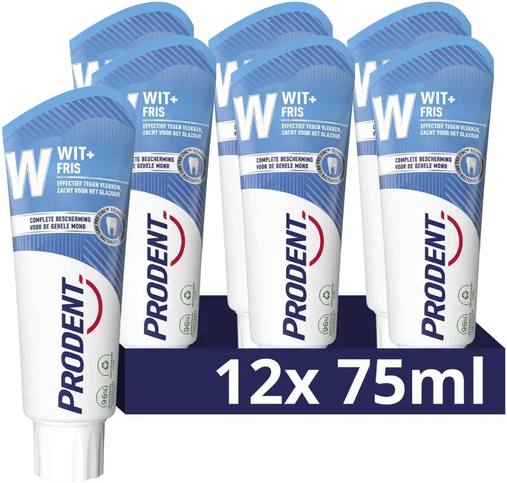 Prodent tandpasta wit+fris (1x75 ml)