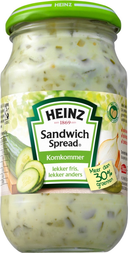 Heinz Sandwich Spread Komkommer 8x300gr