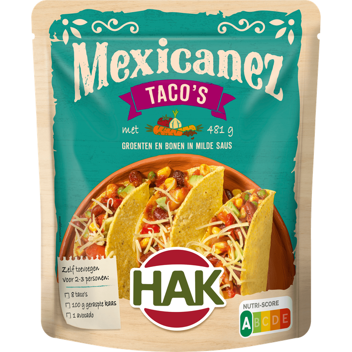 Hak mexicanez taco's 6x550gr